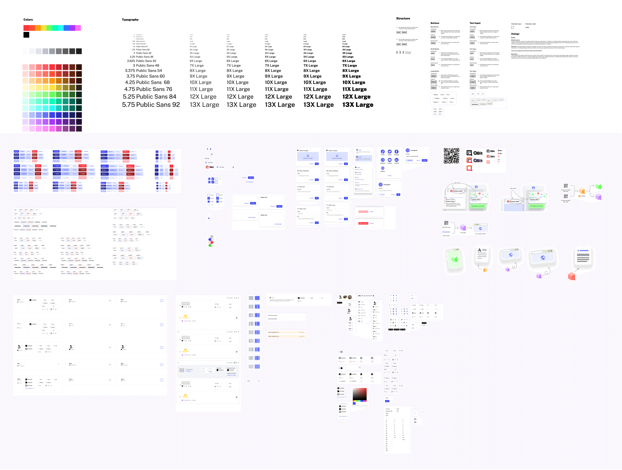 The Qbit design system in Figma.